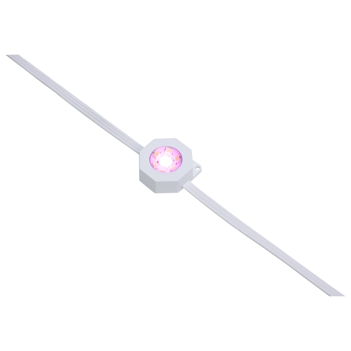 Satco RGB 100-foot LED eave string light with remote, 48W, 120V, colorful lighting fixture for outdoor decorations
