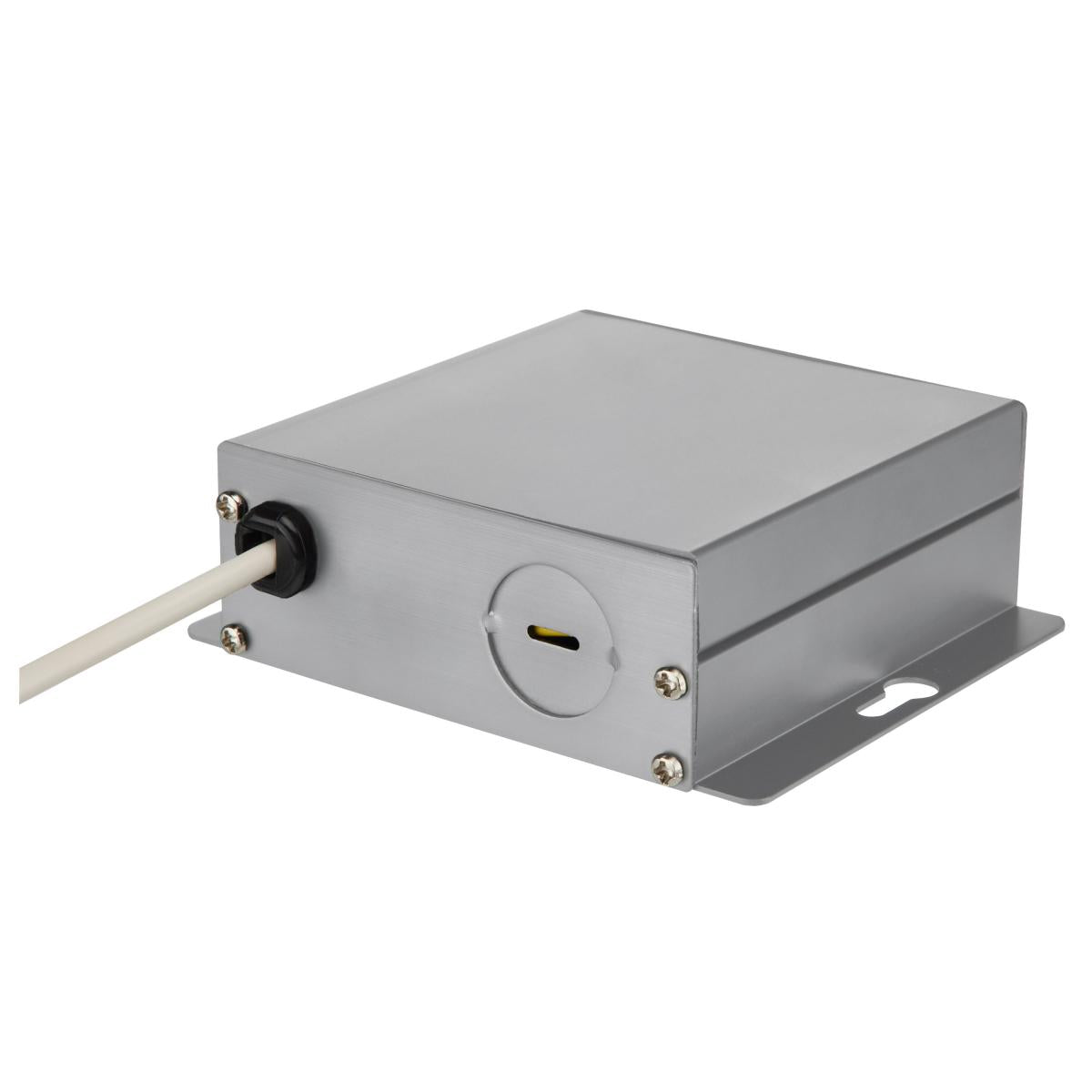 Black Satco 15W RGB and tunable white 6-inch LED gimbaled downlight in recessed retrofit kit for adjustable lighting.