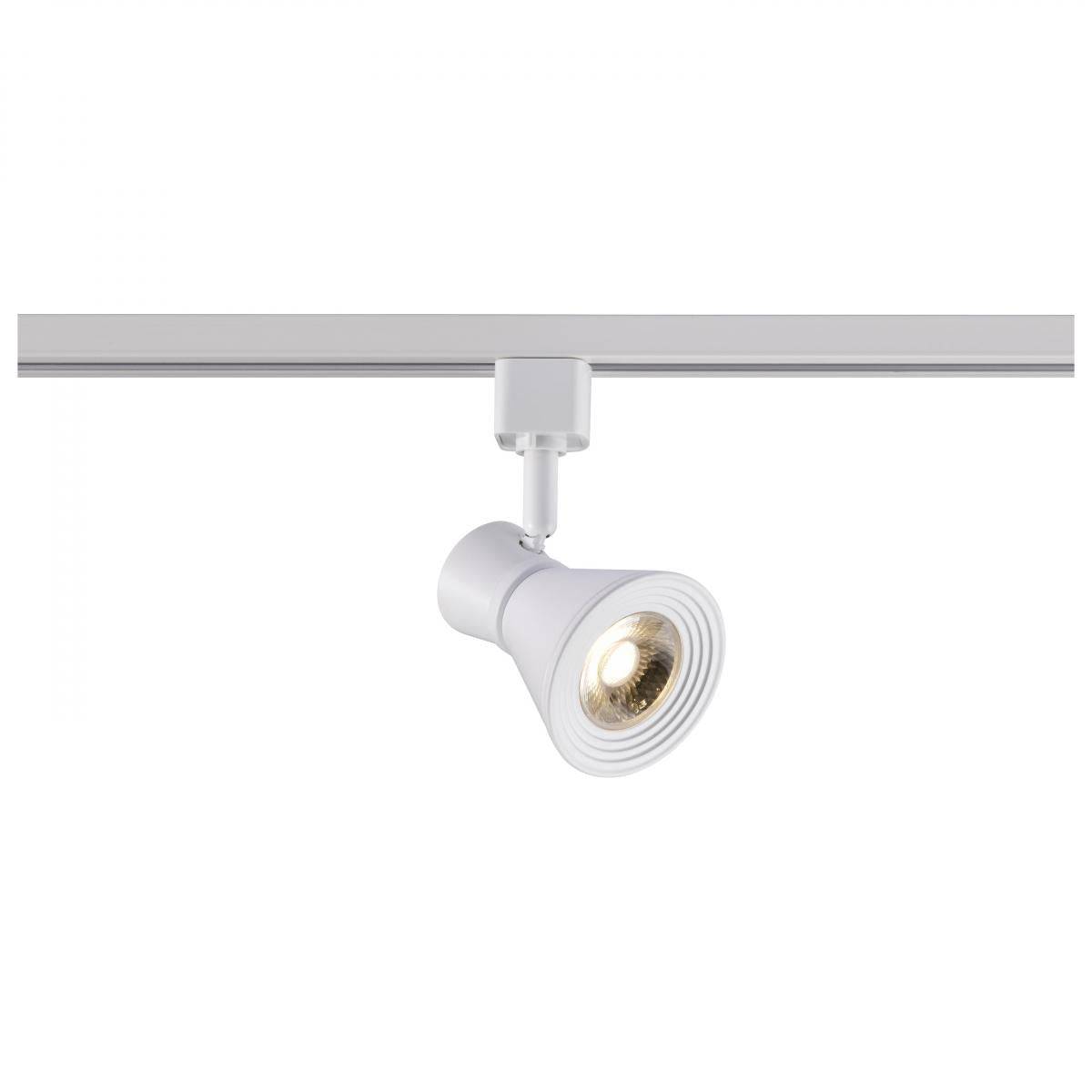 Matte White 12 Watt LED Cinch Track Head; 3000K - Green Lighting Wholesale, INC