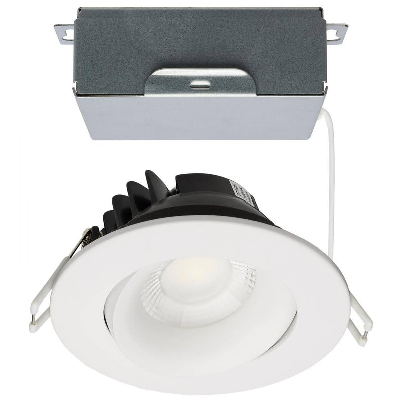 12 Watt LED Direct Wire Downlight; Gimbaled; 3.5 Inch