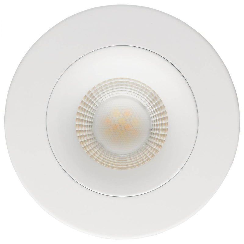 12 Watt LED Direct Wire Downlight; Gimbaled; 3.5 Inch; CCT Selectable; Round