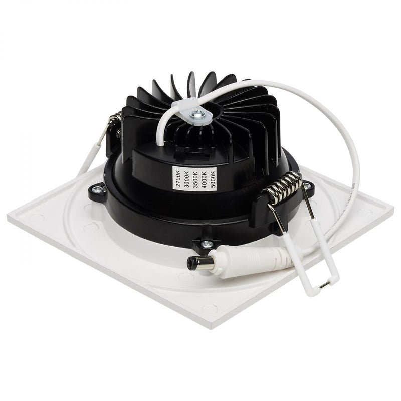 12 Watt LED Direct Wire Downlight; Gimbaled; 3.5 Inch; CCT 