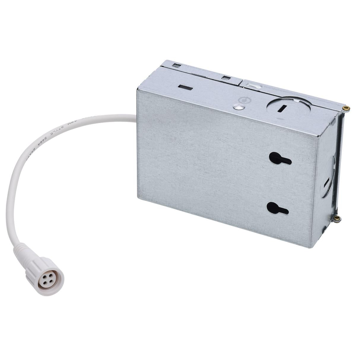 Satco 6-inch square LED wafer downlight with night light and CCT selectable, 12-watt canless LED ceiling light.