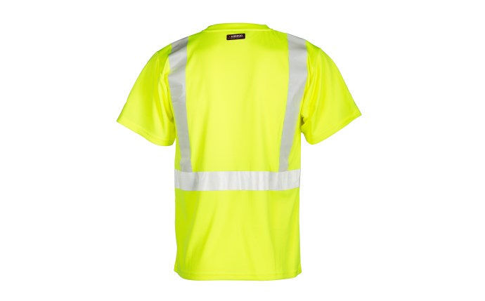 ML Kishigo 9110 Lime Short Sleeve Class 2 T-Shirt in LARGE