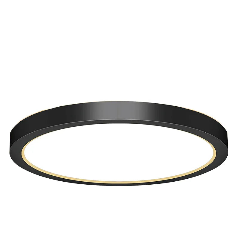 Black 12" Flush-Mount Light with Uplight, 20W 