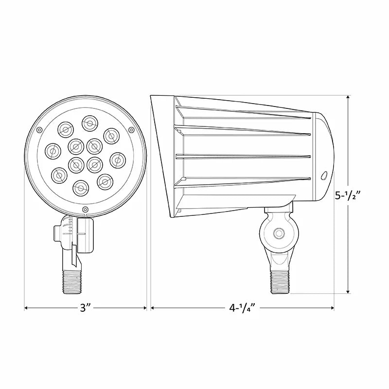 LED Garden & Flag Flood Light, 28W, 5000K