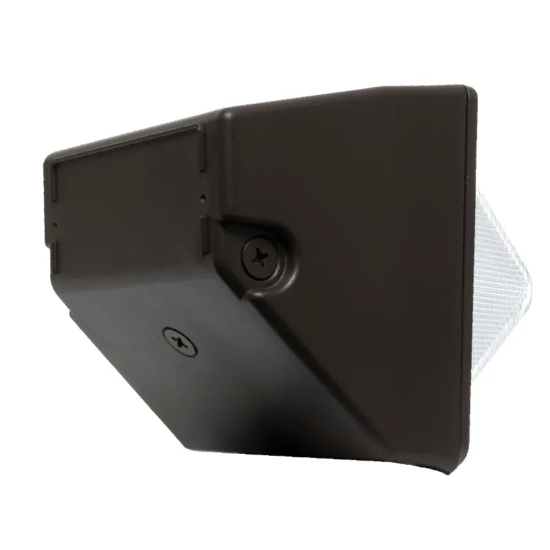 Westgate LED small bronze cube wallpack exterior lighting fixture with multi-power 15-30 watt CCT for outdoor illumination