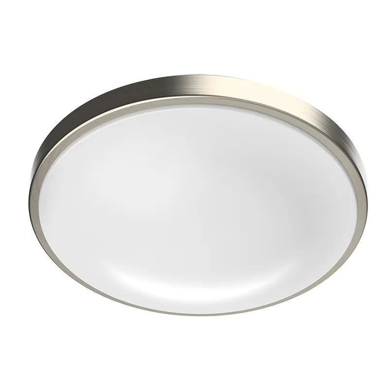 LED Brushed Nickel Multi-CCT Single Ring Flush Mount Light