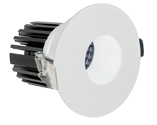 White LED 3" Architectural Canless Light w/ Pin Hole Trim