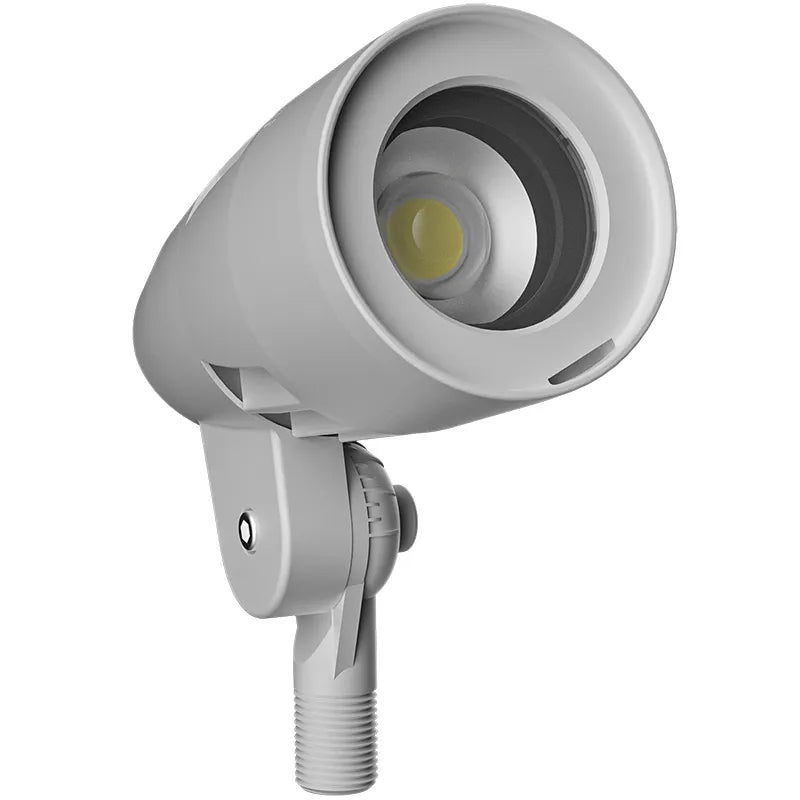 LED White Bullet Flood Light with Integrated Photocell