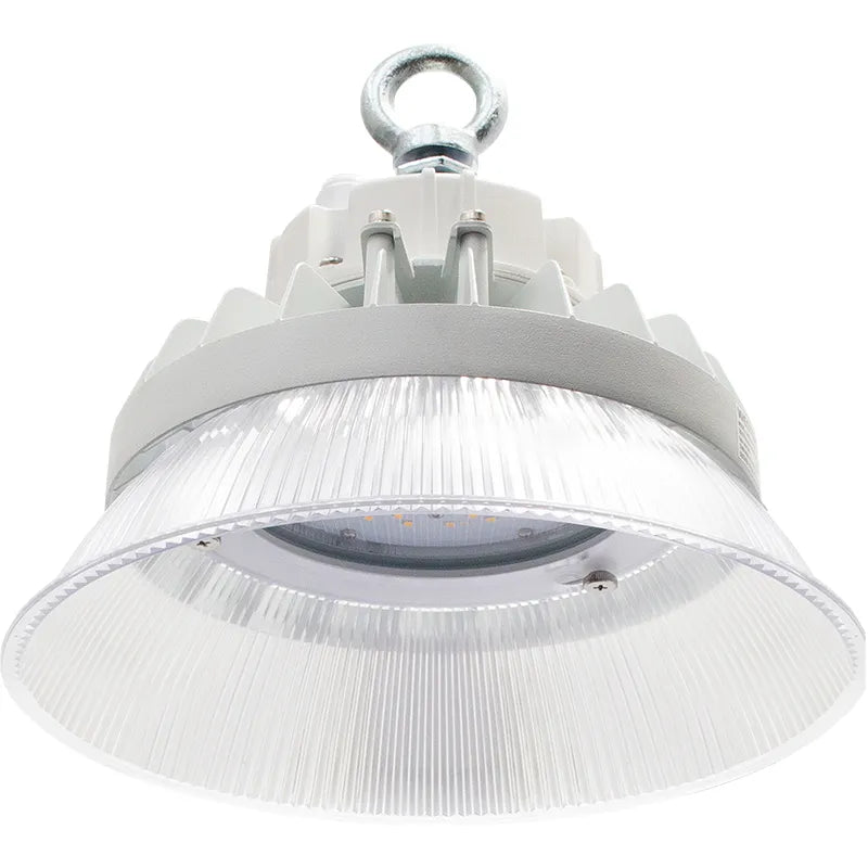 Westgate LED Wet Location Mini High Bay with prismatic reflector, 50W, 5000K, bright 6500 lumens for industrial lighting