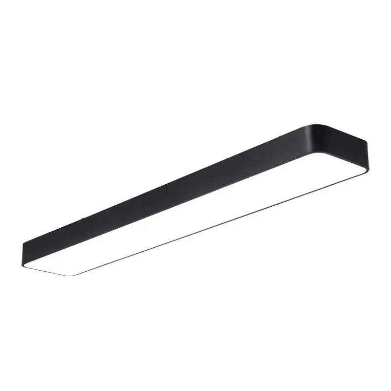 Black 4ft. Modern Surface Mount LED Ceiling Light