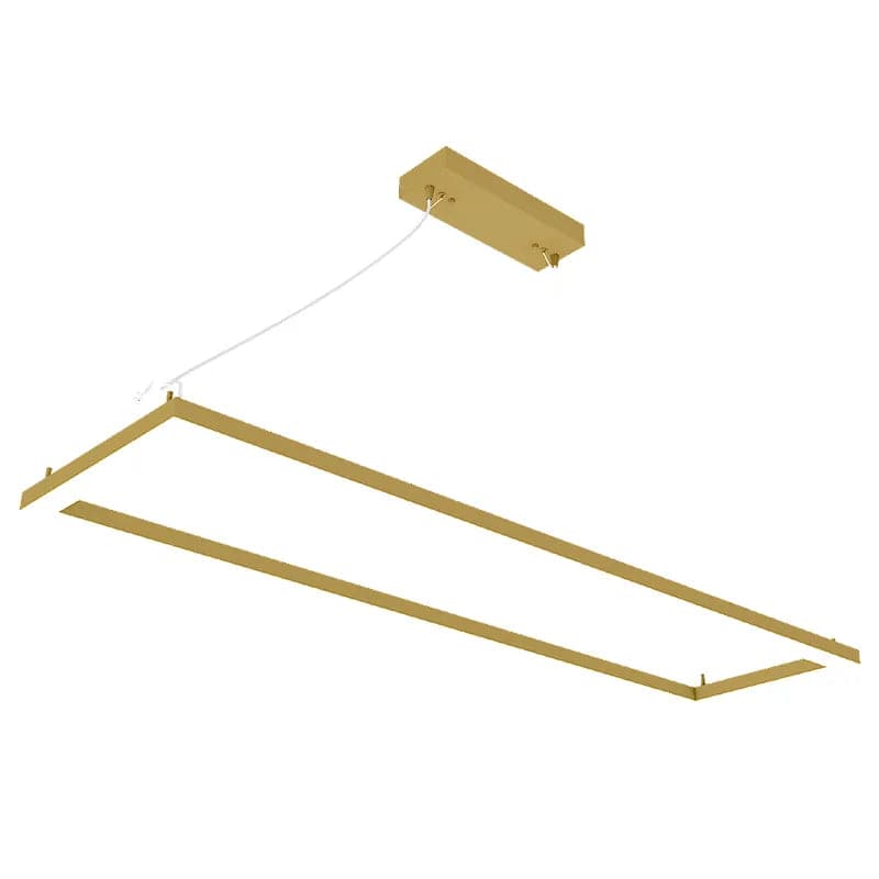 Gold LED Suspended Frame Fixture, 40W/50W/60W, 3000K/3500K/4000K - Green Lighting Wholesale