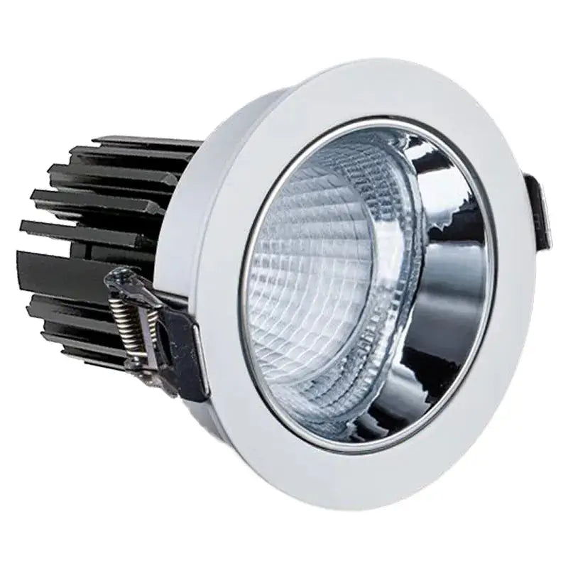 Westgate LED 3-inch architectural canless recessed light with white open trim, 10W, adjustable CCT, ideal for modern ceiling lighting.