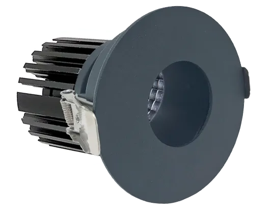 Westgate Black LED 3-inch architectural canless wafer light with pin hole trim, 10W, adjustable CCT for modern ceiling lighting.