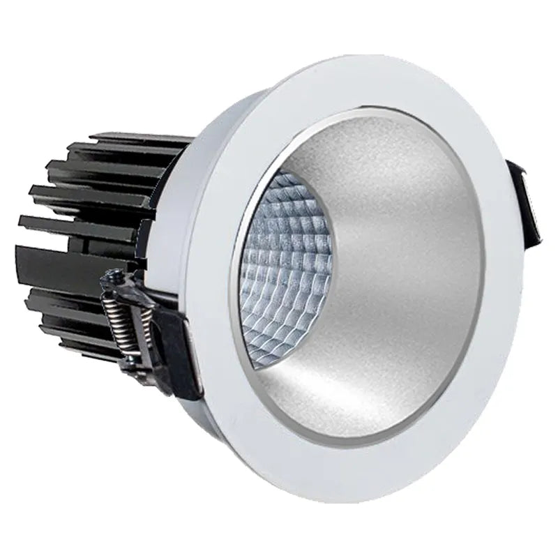 LED 3" Architectural Canless Fixture- White w/ Matte Silver 