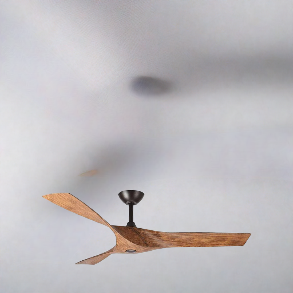 52 Inch Bronze & Walnut Finish 3-Blade Ceiling Fan - Green Lighting Wholesale, INC